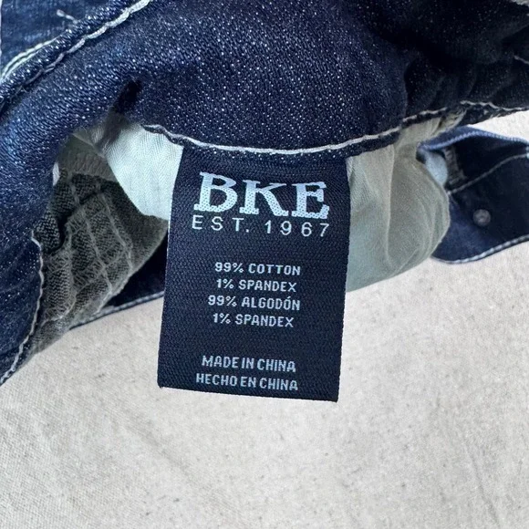 BKE Alec Jeans Mens 30x30 Dark Wash Excellent Straight Leg Stretch Denim AB5219 - Picture 6 of 11